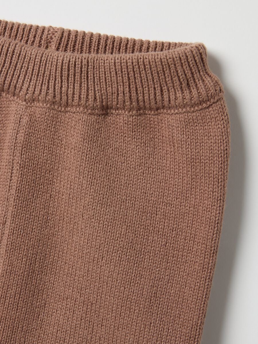 Newborn regular fit multicolour cotton sweatshirt and trousers set_3