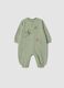 Green organic cotton sleepsuit with Toy Story print_0