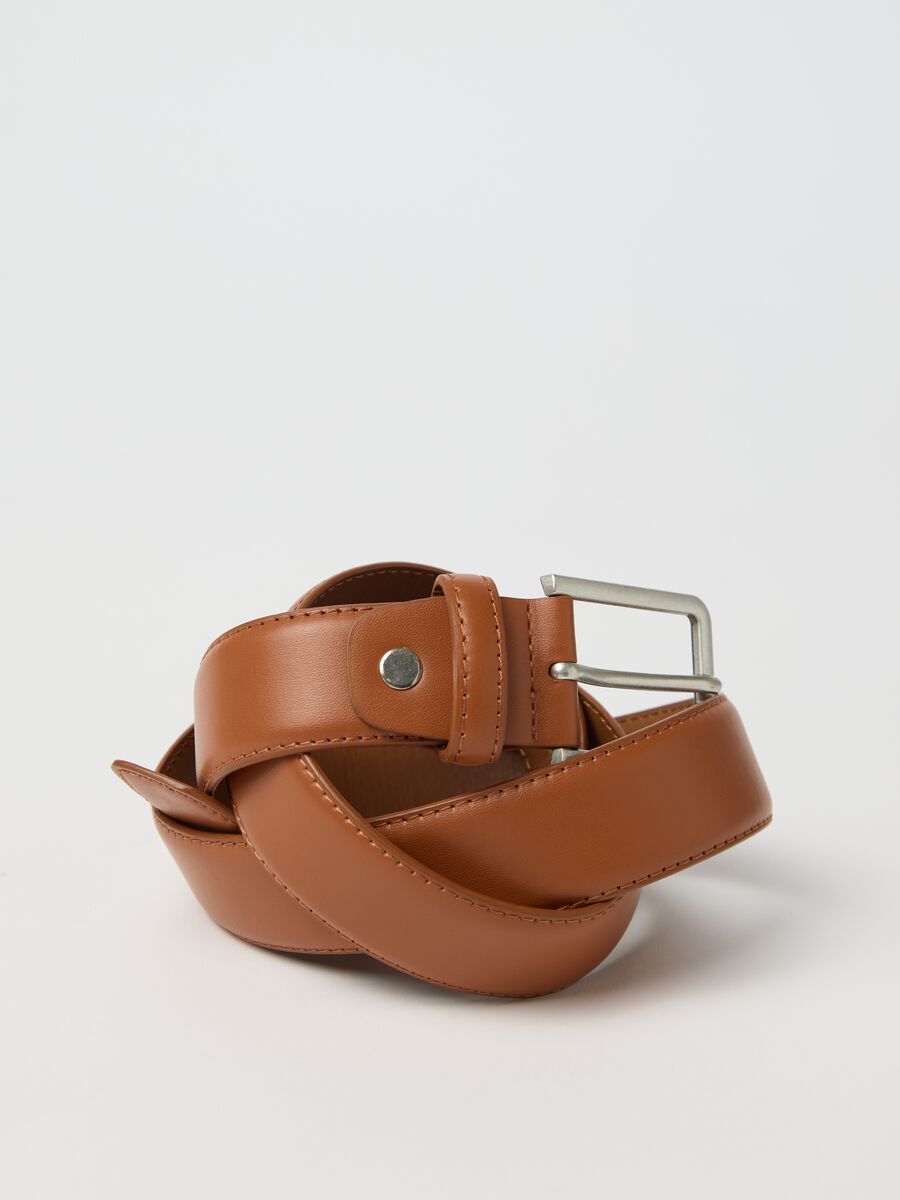 Smooth leather belt_1