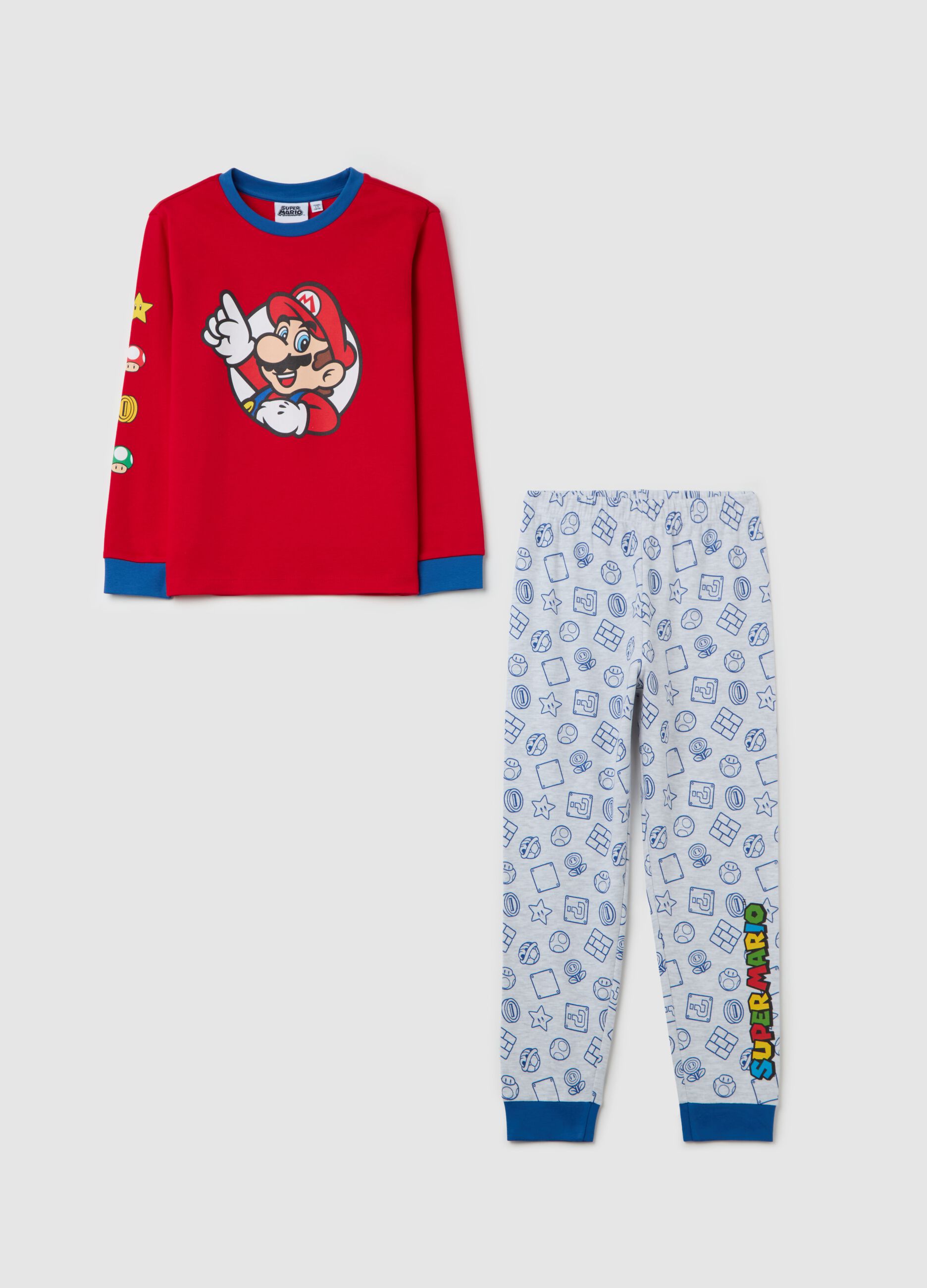 Cotton pyjamas with Super Mario™ print