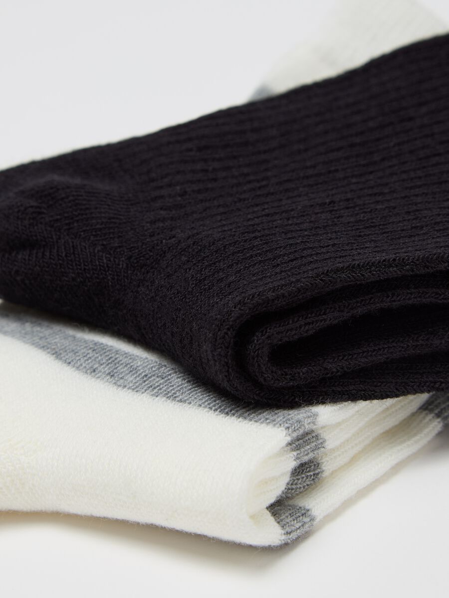 Three-pair pack short stretch socks_1