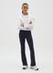 Girls' blue cotton regular fit trousers_0