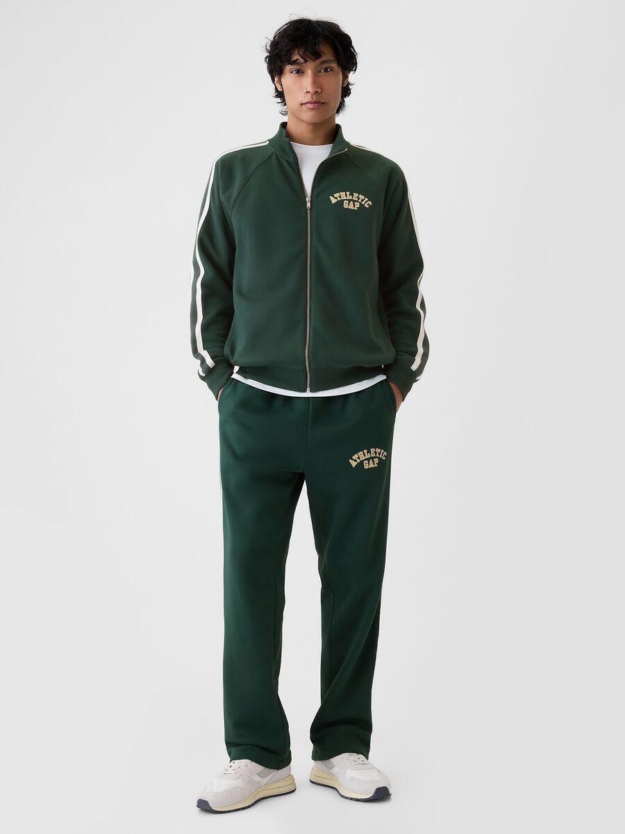 Joggers con bande rigate ricamo logo Athletic_0