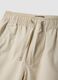Children's pure cotton beige shorts regular fit_2