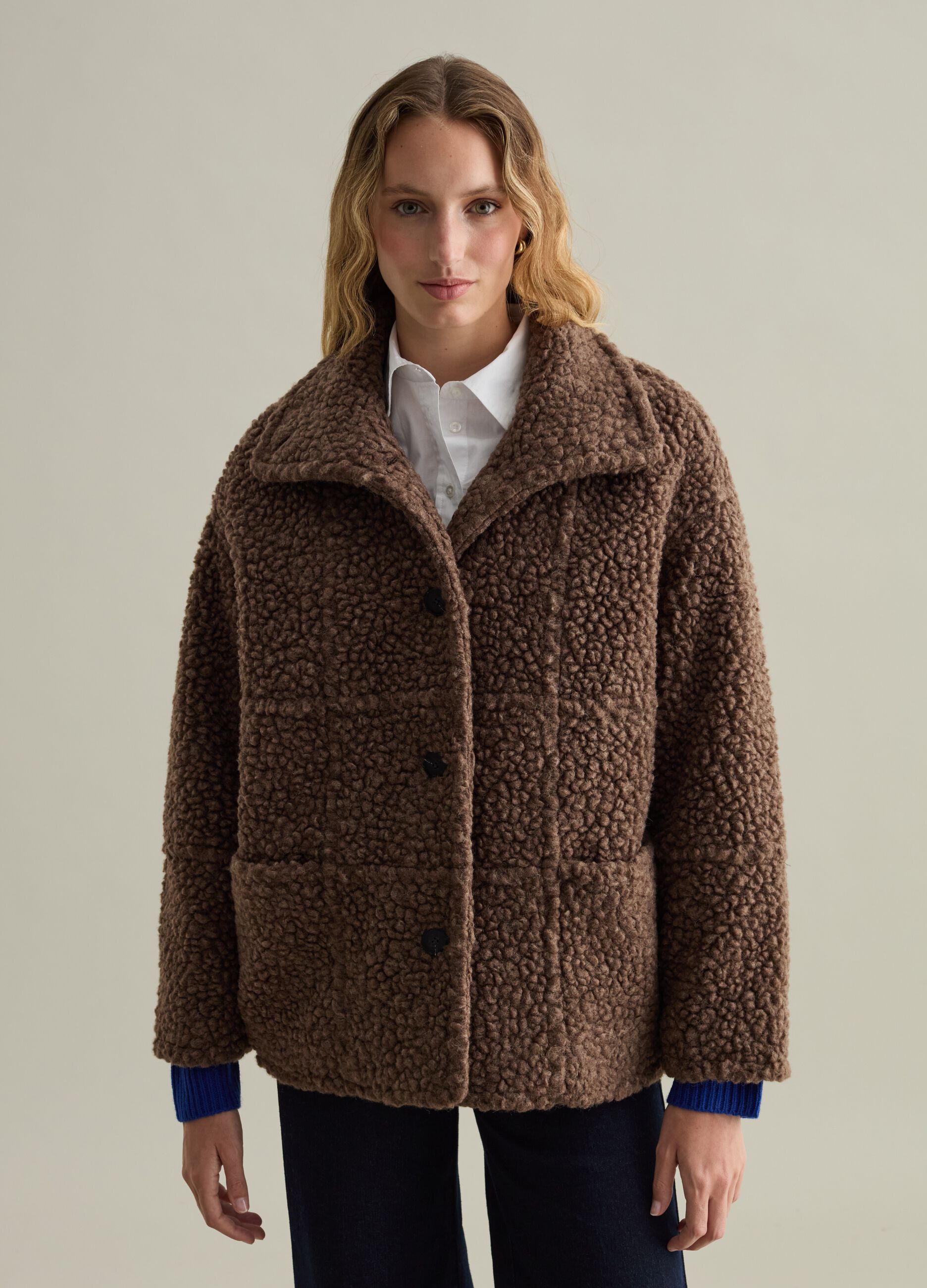 Piumini Bomber e Smanicati Donna Marrone OVS