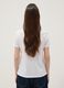 White pure cotton T-shirt with front print_3