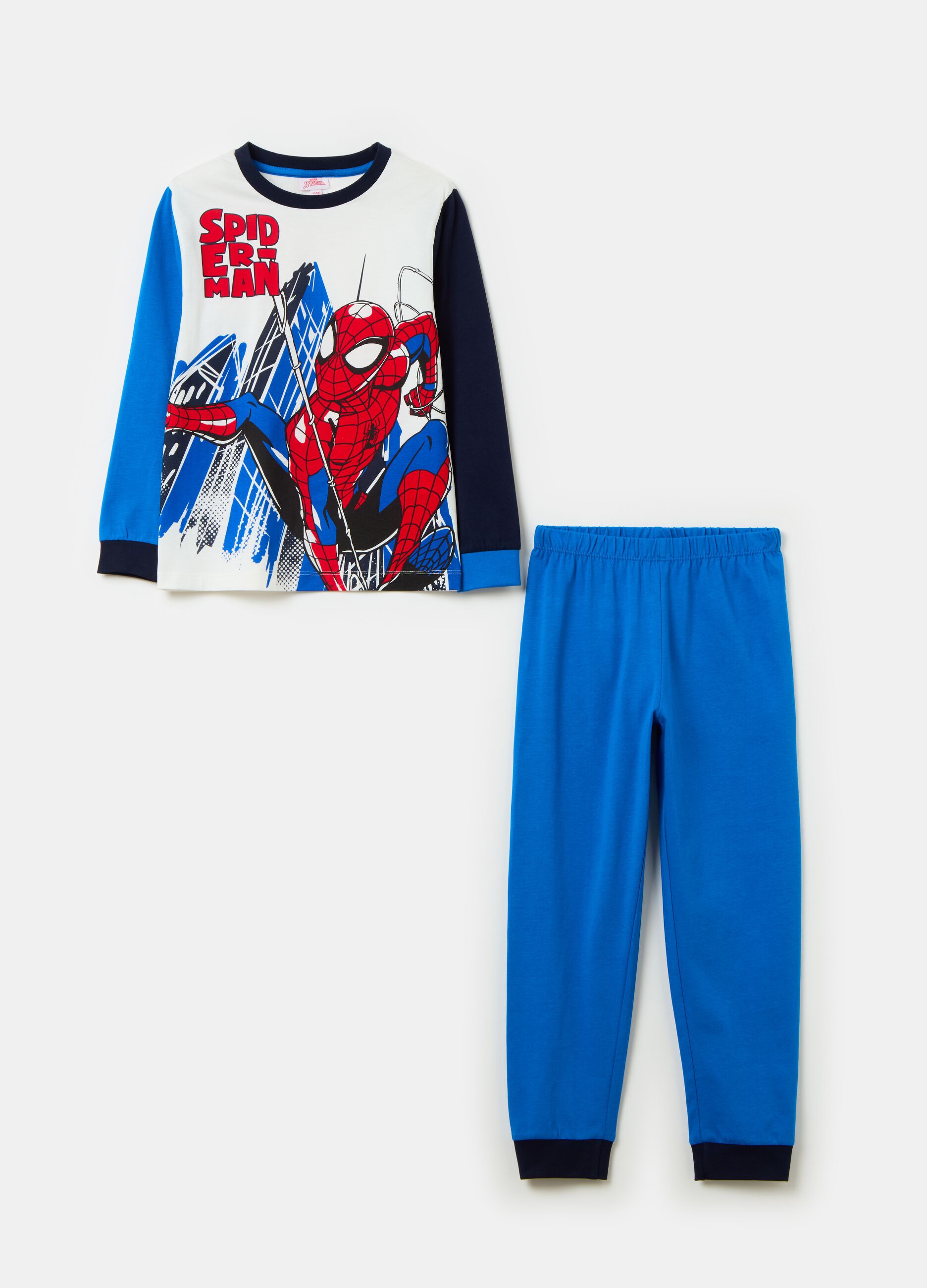 Pyjamas in organic cotton with Spider-Man print