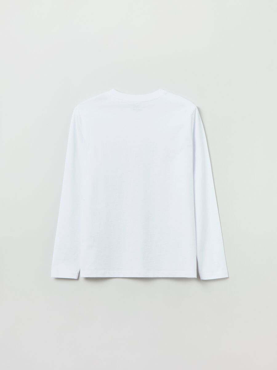 T-shirt a maniche lunghe con stampa_1