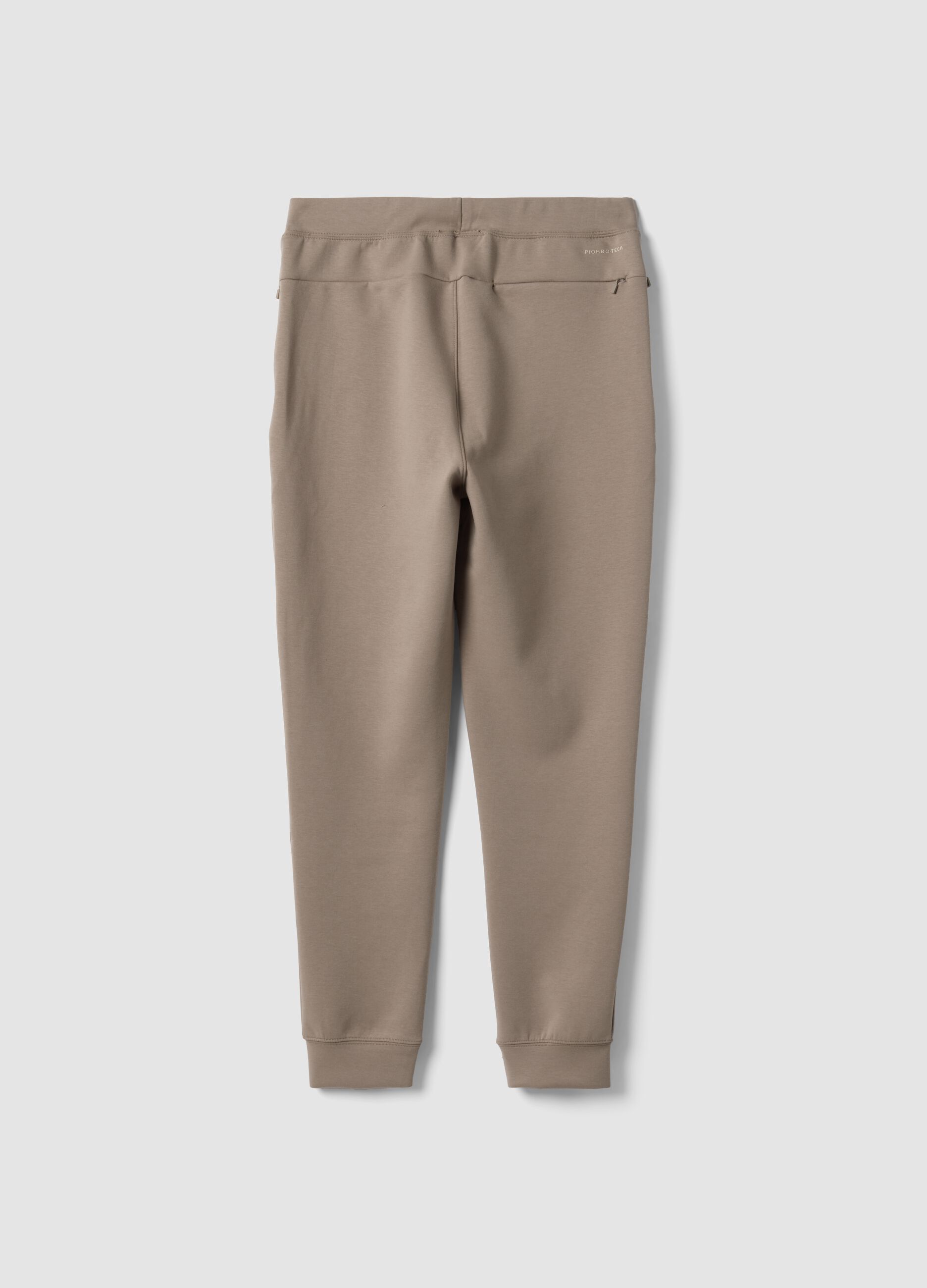 Grey regular-fit joggers in stretch Easy Dry fabric