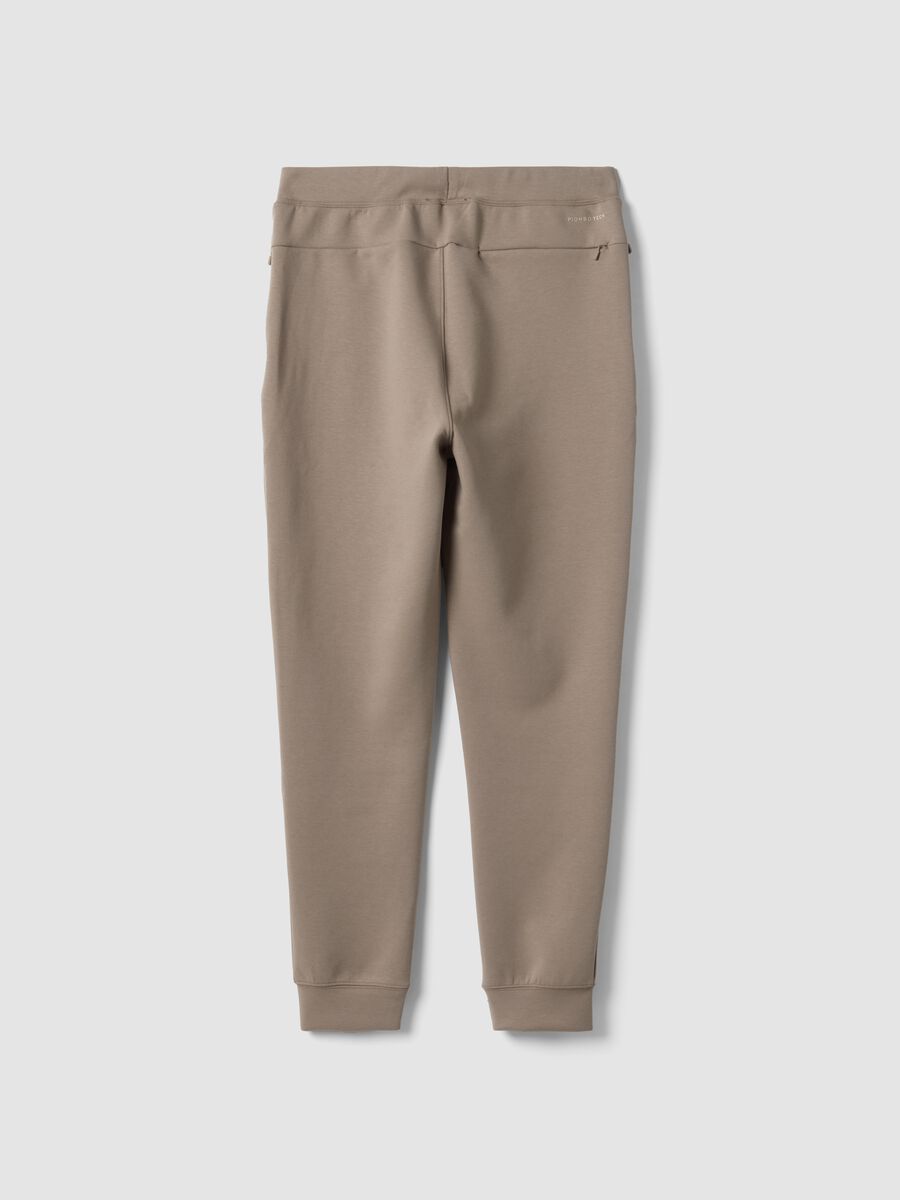 Jogger grigi regular fit in tessuto elasticizzato Easy dry_6