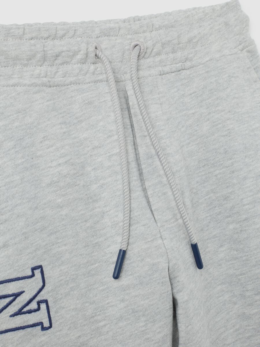 Grey cotton trousers for children_2