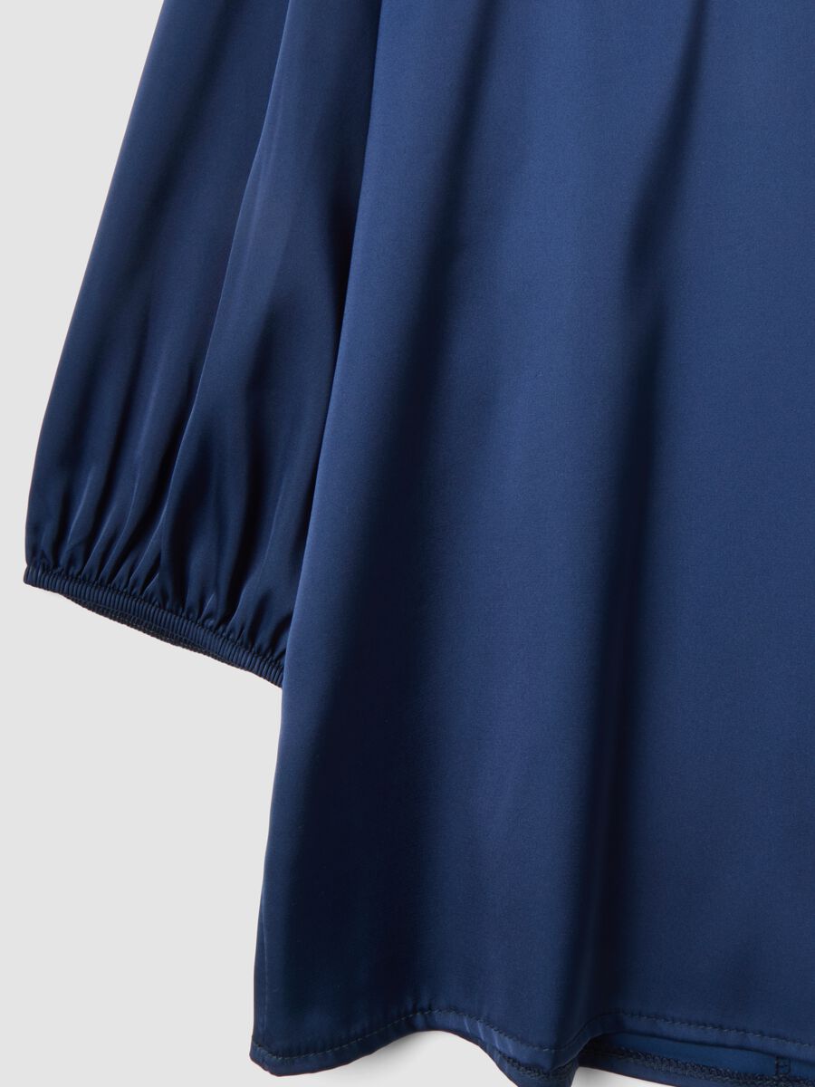 Blue top with wide sleeves, regular fit_5