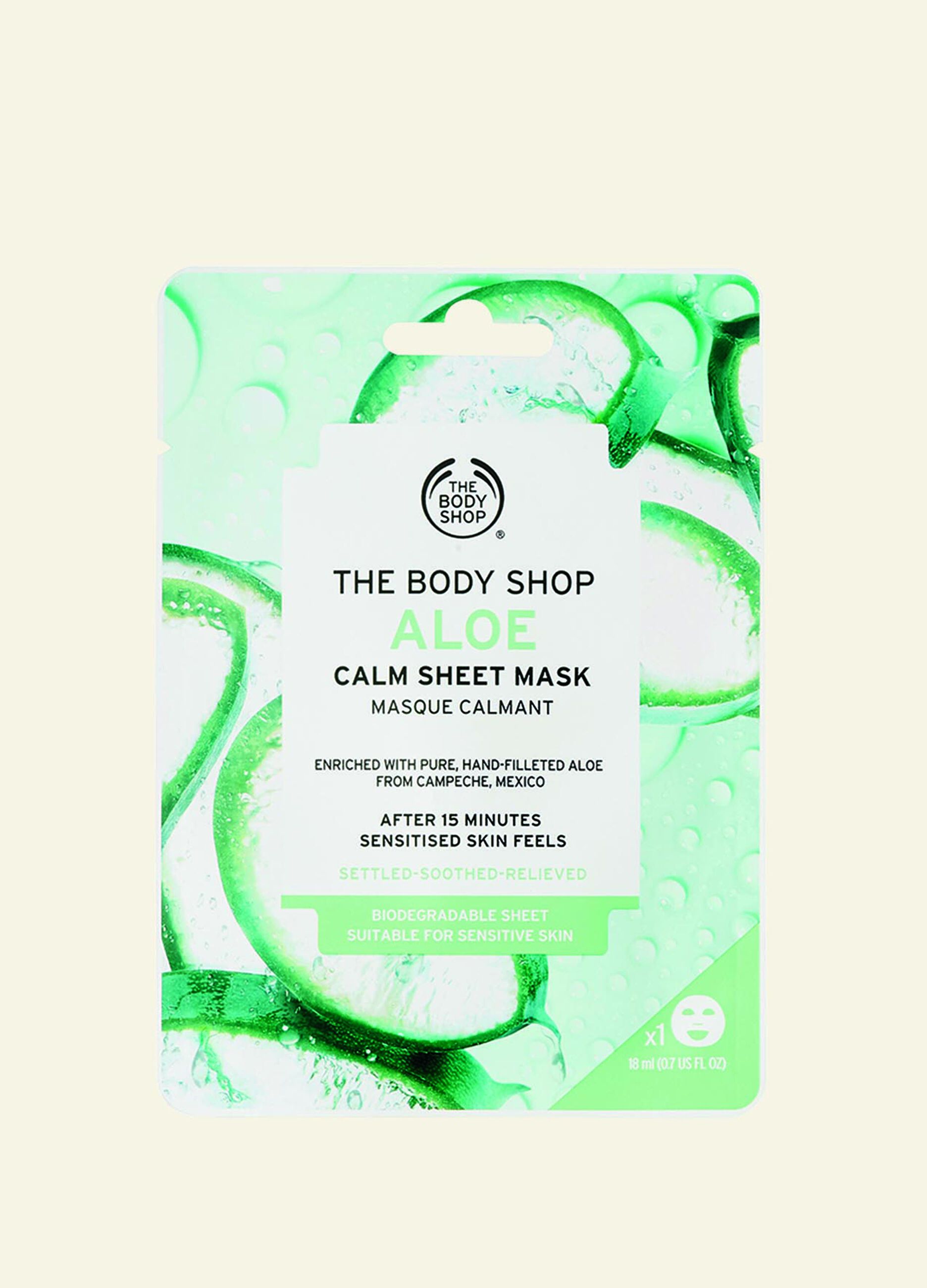 The Body Shop moisturising fabric mask with aloe