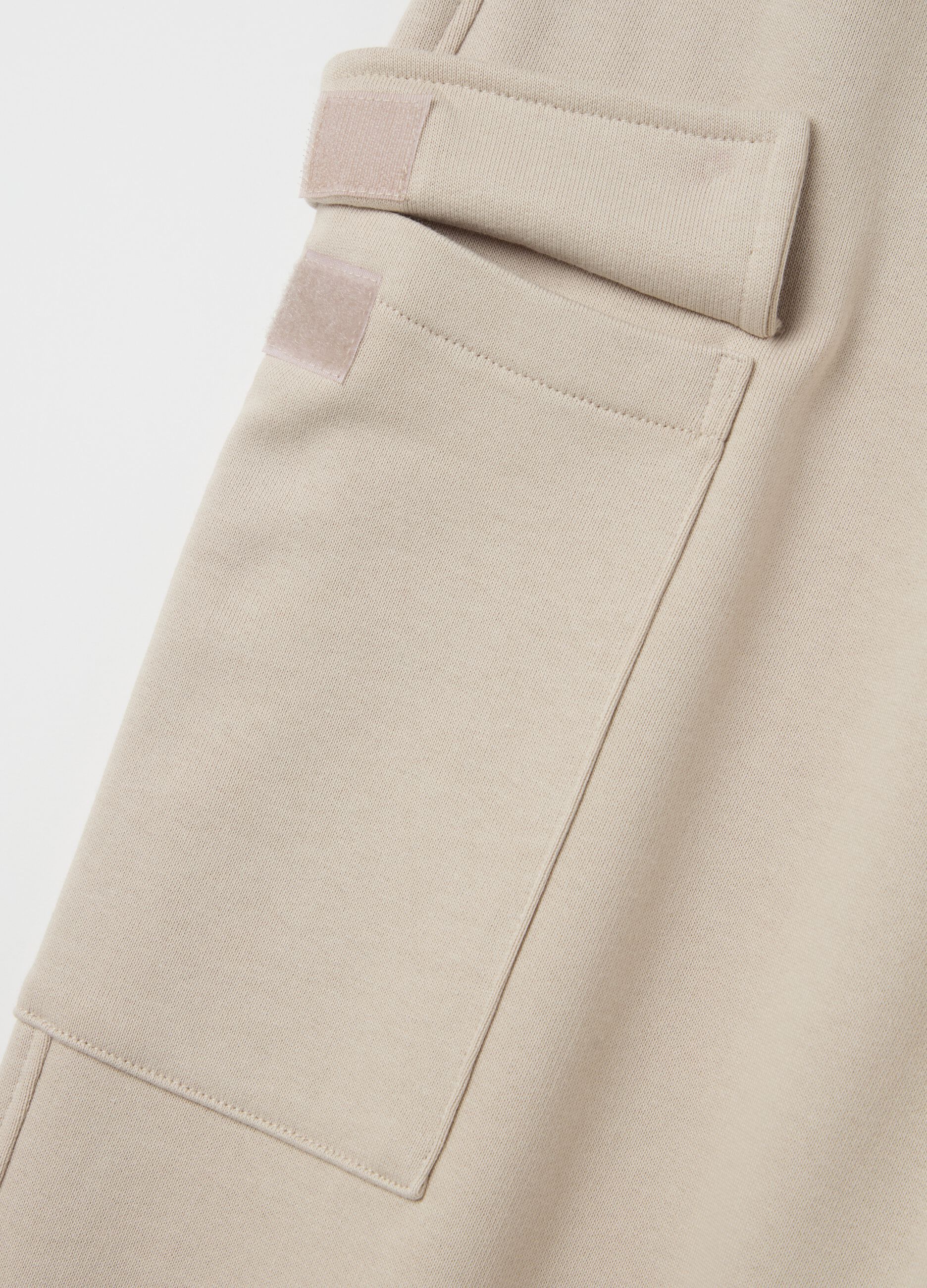 Cargo joggers with elasticated trims