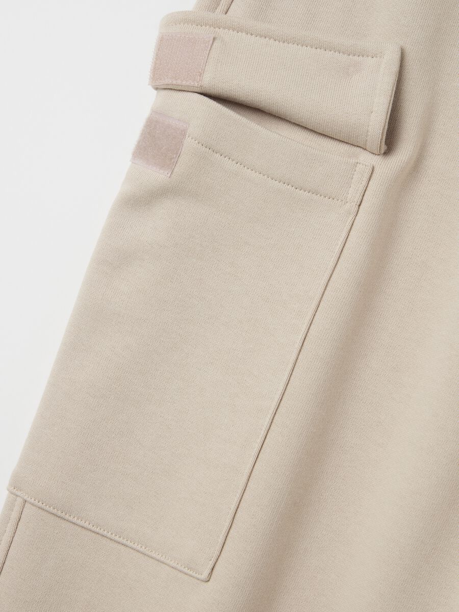 Cargo joggers with elasticated trims_5