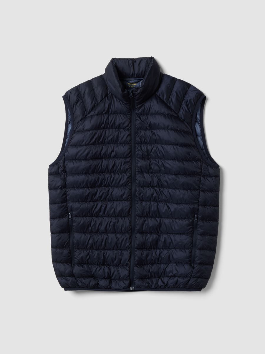Blue Ultralight Padded Gilet with Zip_0
