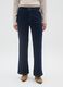 Blue Stretch Cotton Regular Fit Trousers_1