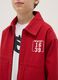 Red pure cotton jacket regular fit for boys_2