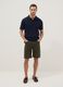 Bermuda verdi in cotone elasticizzato regular fit_0