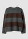 Grey stretch wool striped crew-neck jumper_2