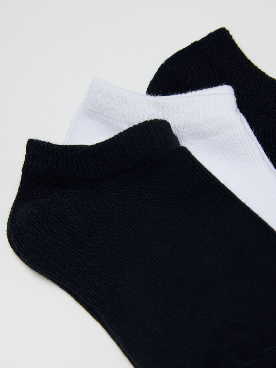 Five-pair pack grey and black stretch shoe liners_1