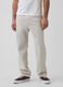 Linen and cotton blend trousers_1