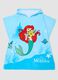Sky blue pure cotton poncho_0