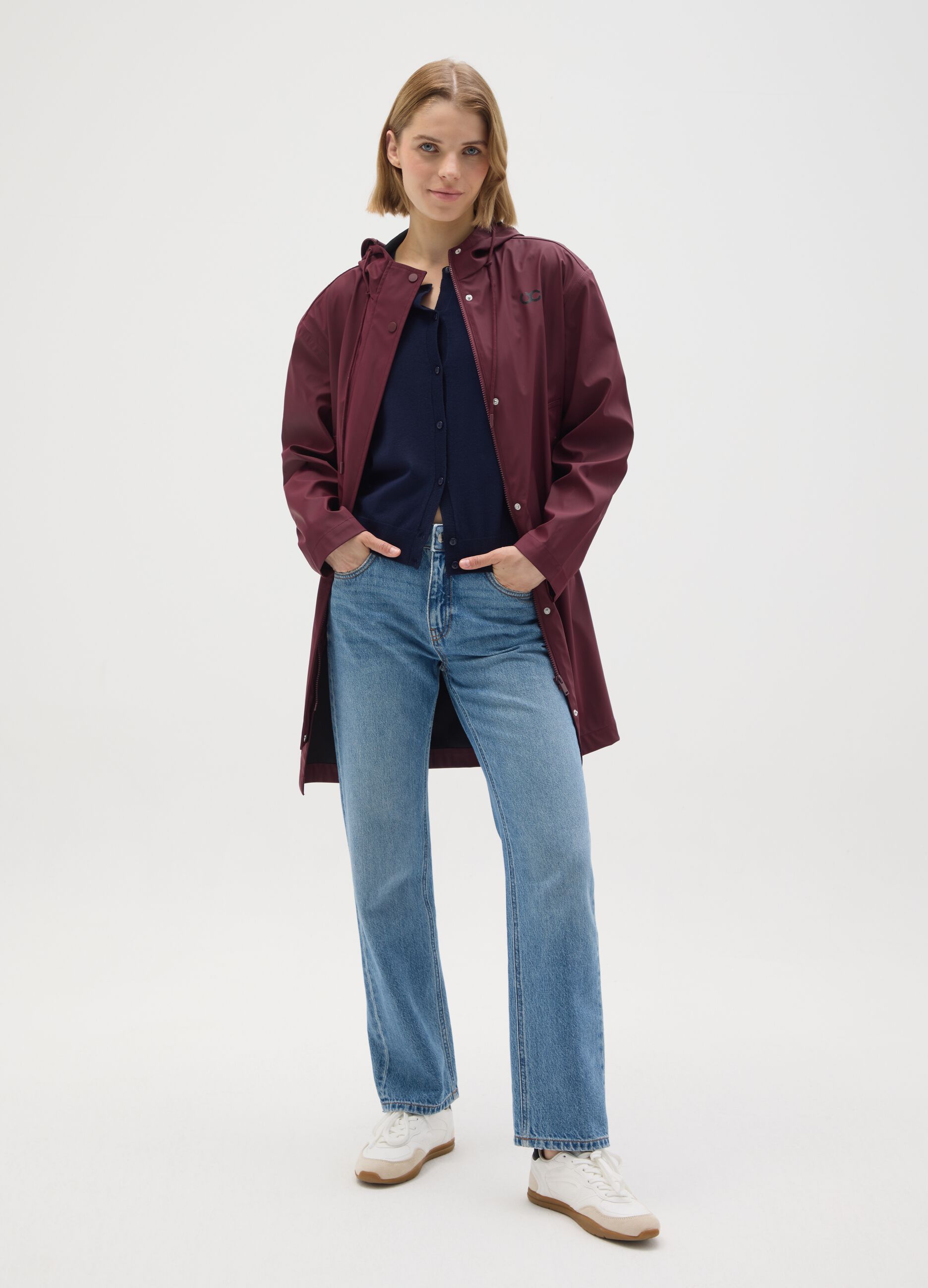 Regular fit red jacket