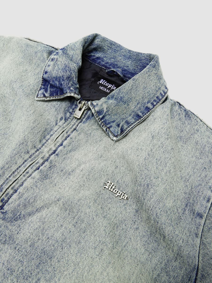 Denim Padded Jacket Vintage Light Blue_7