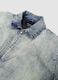 Vintage Light Blue Padded Denim Jacket_7