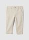 Pantaloni chino in puro cotone a righe multicolor da bimbo regular fit_0