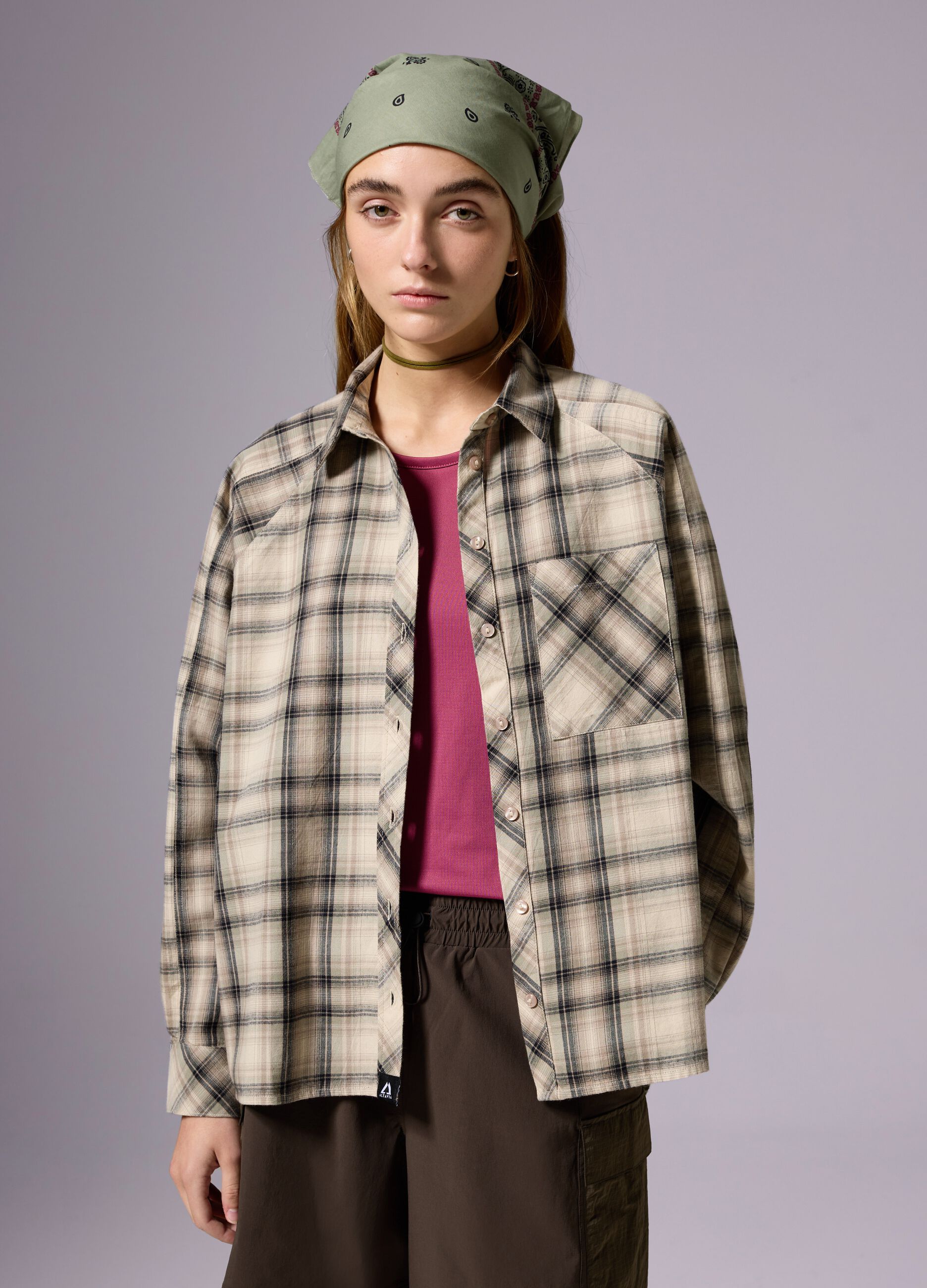 ALTAVIA WITH DEBORAH COMPAGNONI shirt in check cotton with pocket
