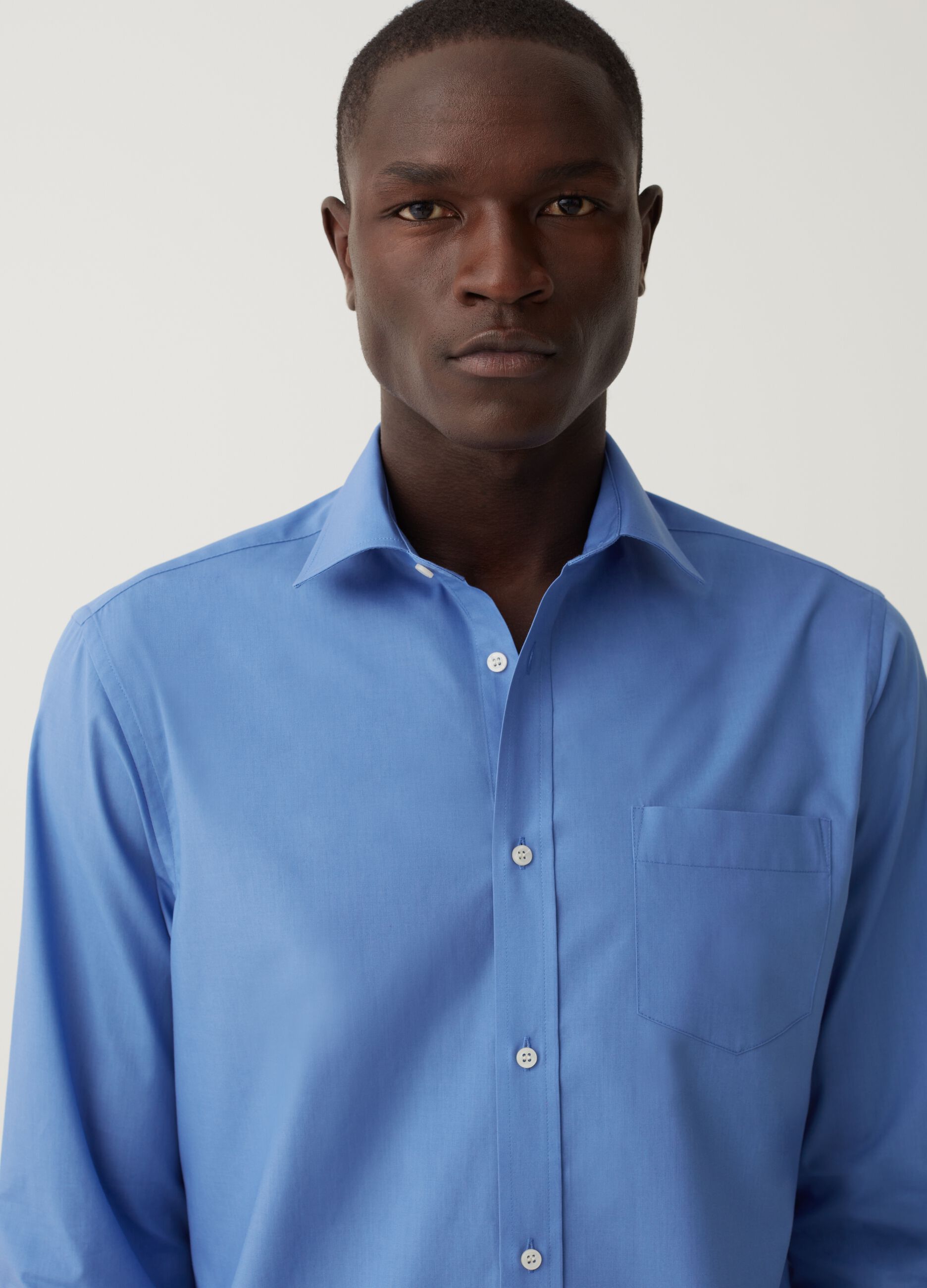 Regular-fit shirt with pocket