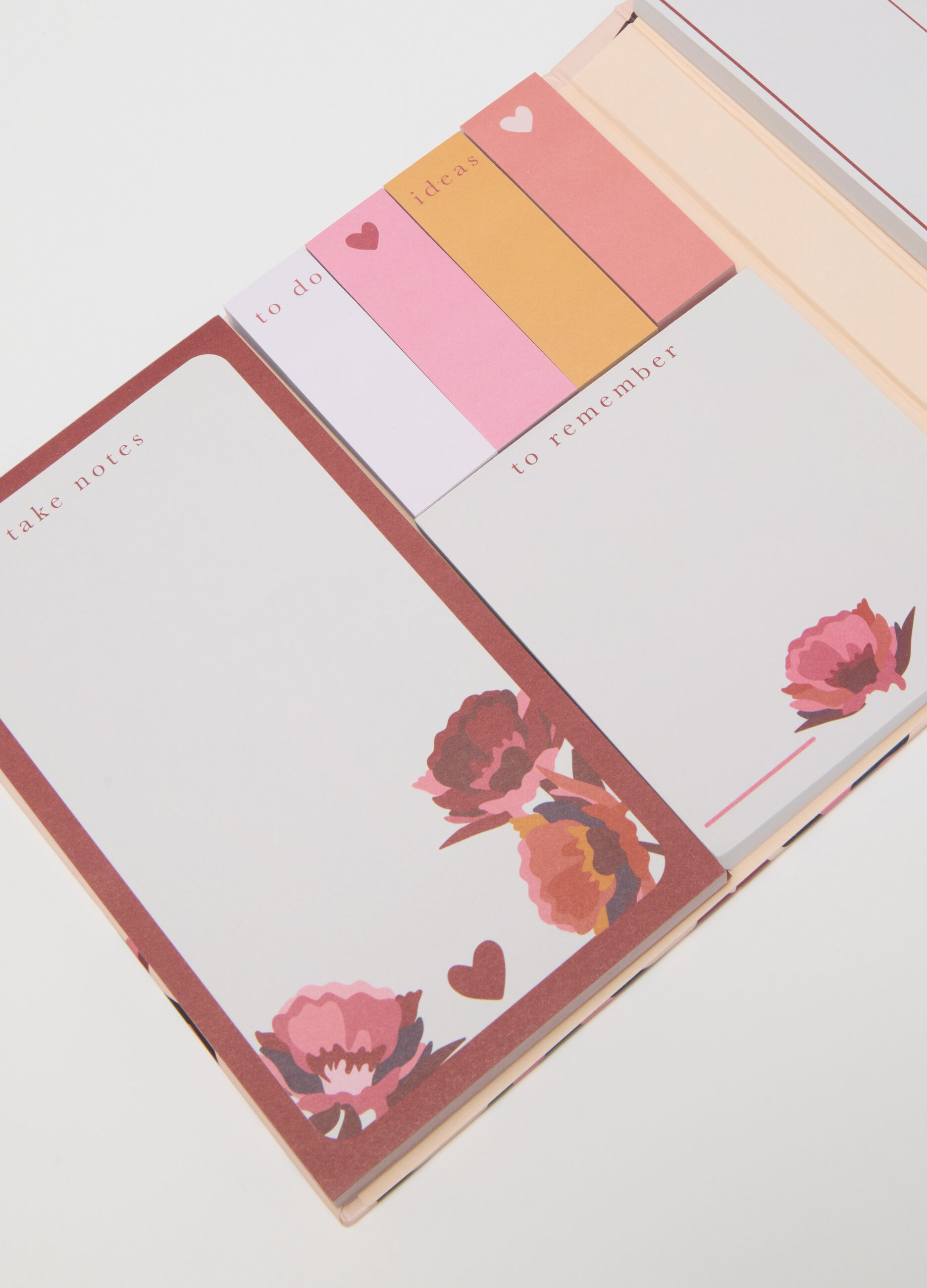Organizer in carta multicolor con fiori