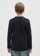 Boys' long sleeve black cotton t-shirt_1
