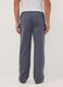 Blue striped organic cotton pyjama trousers_2