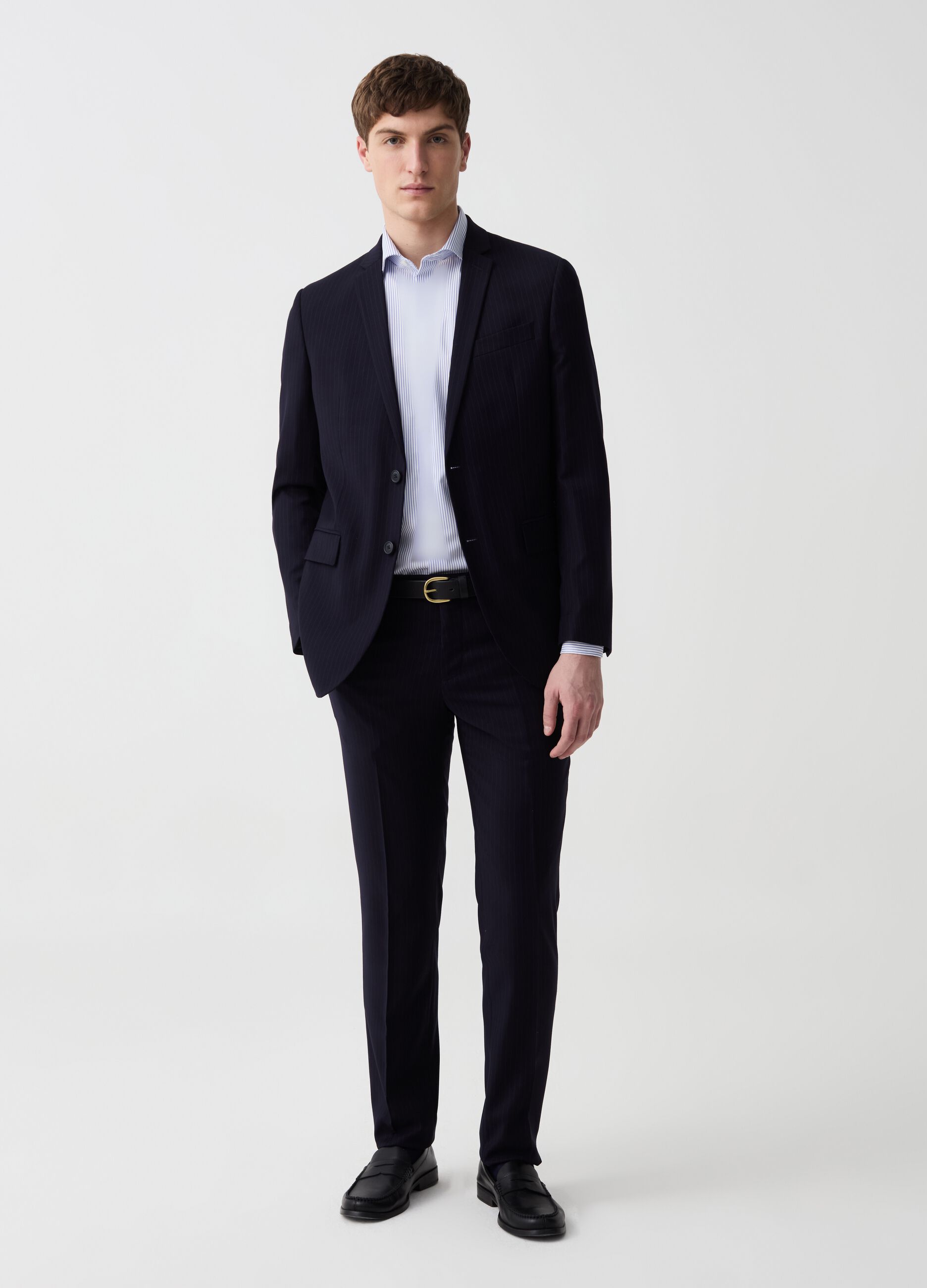 Ovs Abito slim fit gessato monopetto