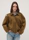 Green stretch-fabric jacket with zip, regular fit_0