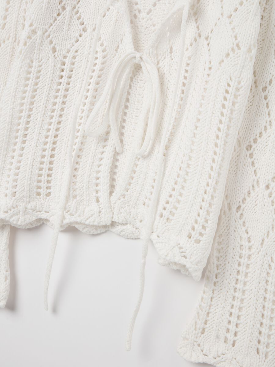 Crochet cardigan with laces_5