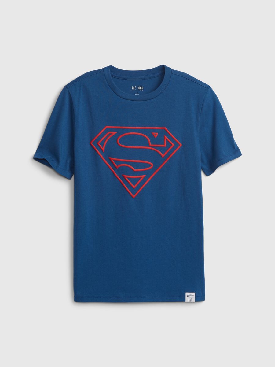 Cotton T-shirt with Superman print_0