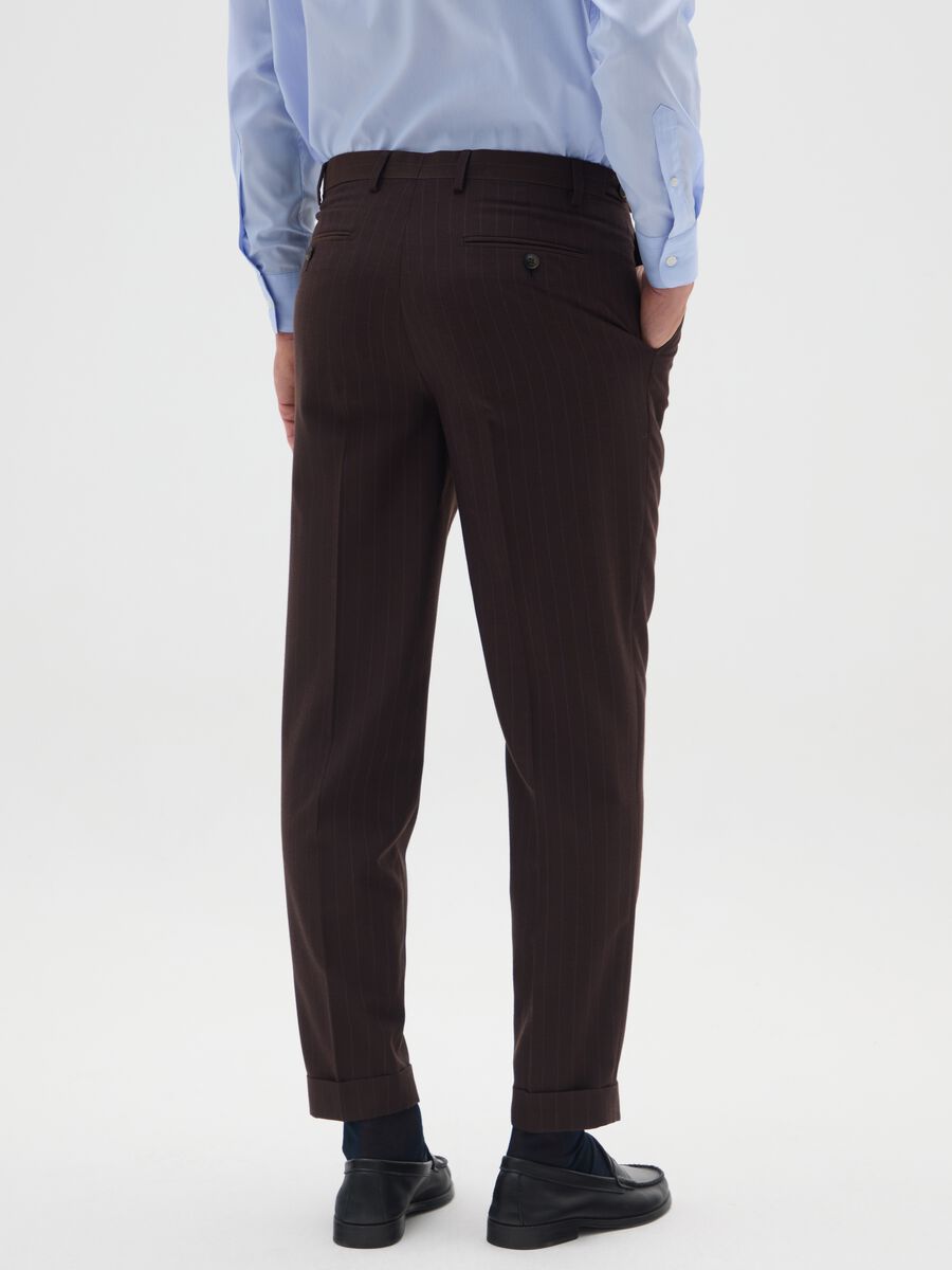 Brown Slim Fit Trousers_2