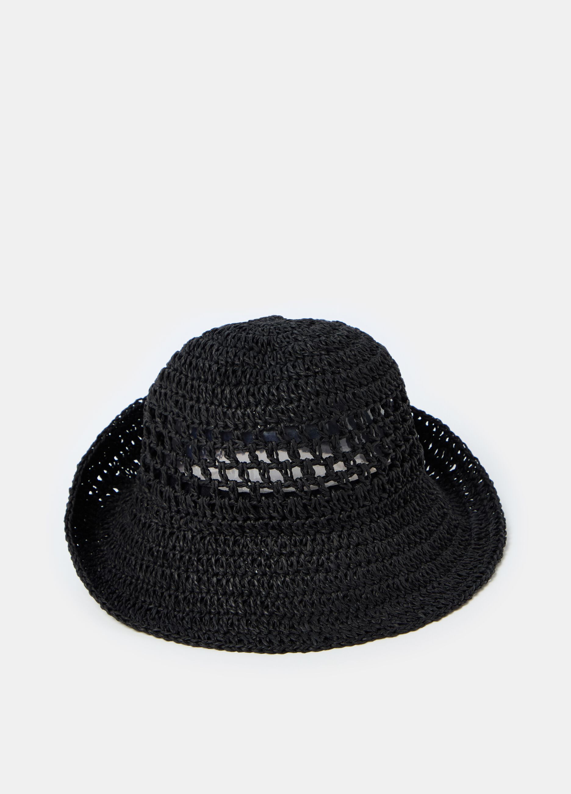 Ovs Cappello in rafia traforata