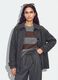 Cappotto grigio in misto lana a fantasia pied de poule_0