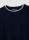Blue crew-neck jumper in viscose blend_6