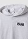 Grey oversized cotton and viscose blend hoodie for boys_2
