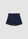 Girls&rsquo; blue 100% cotton shorts, regular fit_1