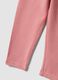Leggings rosa in cotone organico elasticizzato slim fit per bimba_3