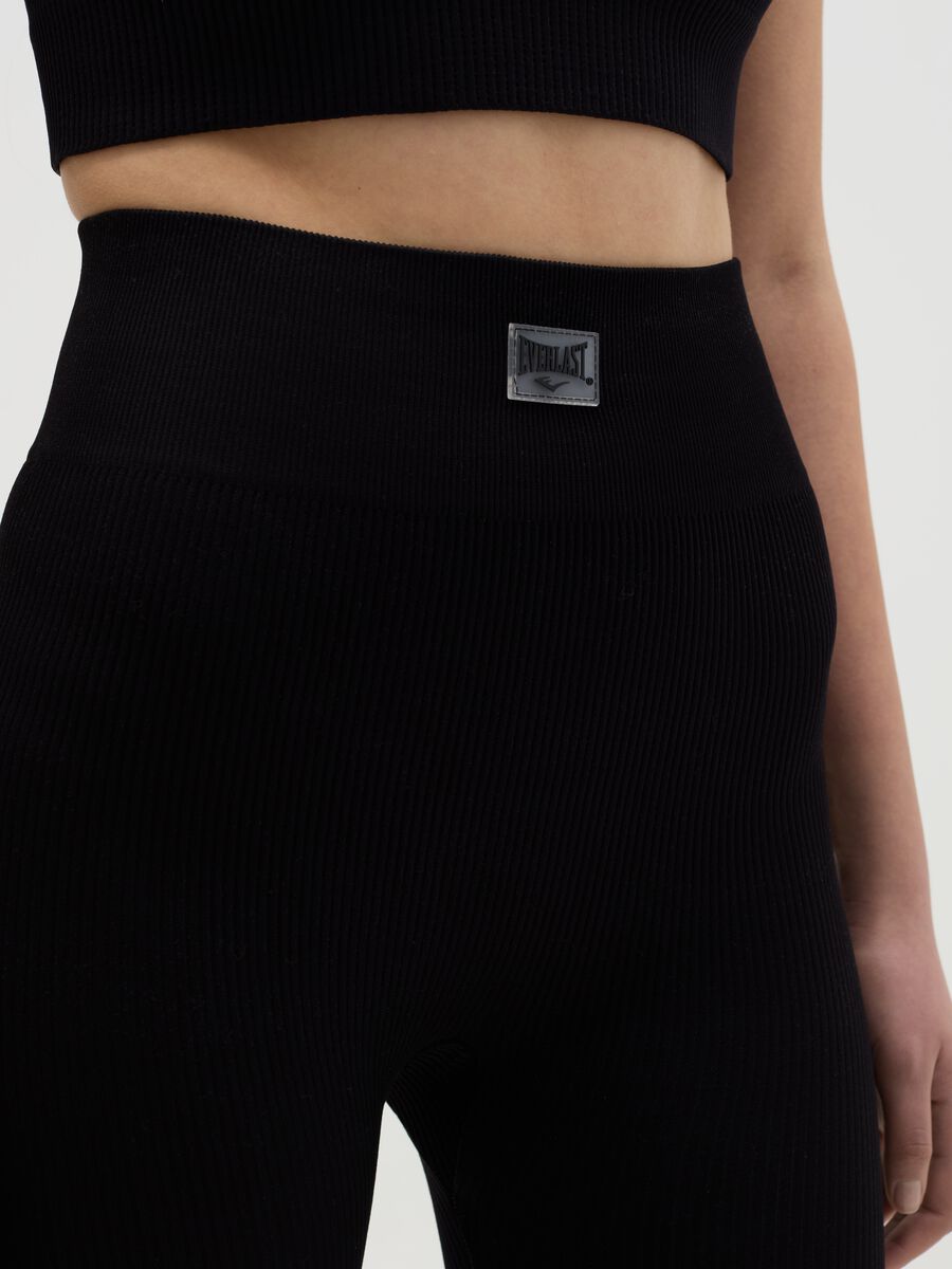 Stretch leggings with patch_3
