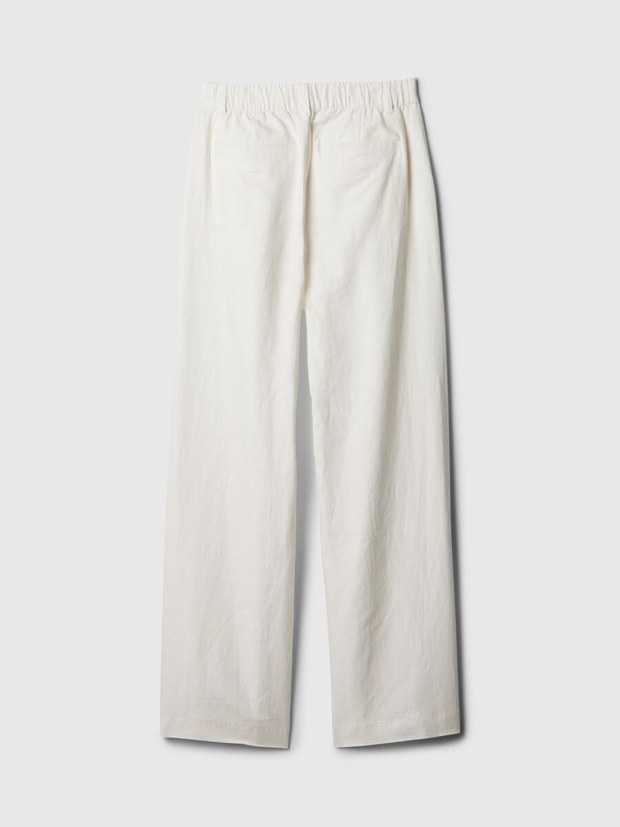 Wide-leg trousers cotton and linen_6