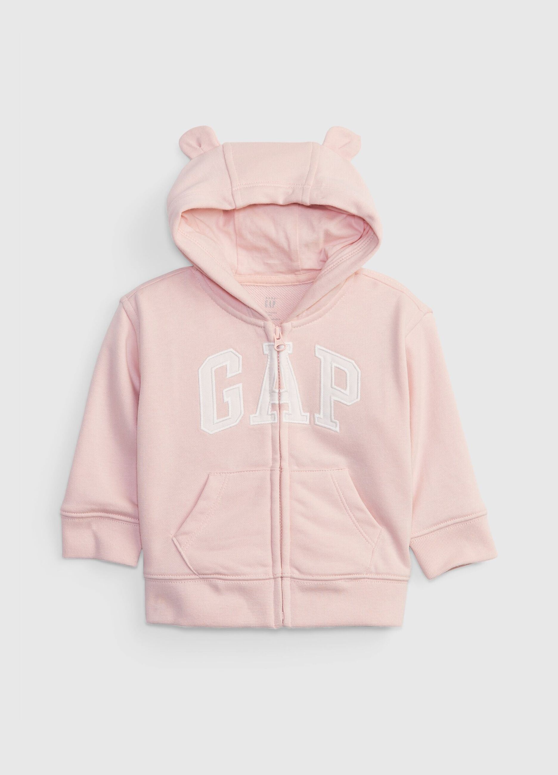 Full-zip con cappuccio e patch logo_0